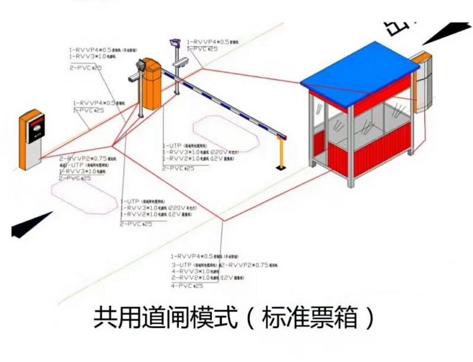 阳新县单通道模式停车系统